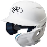 Rawlings Youth Mach Adjust Matte Batting Helmet, White
