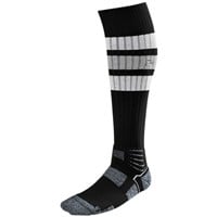 Evoshield Adult PRO-SRZ Striped Baseball and Softball Game Socks, Black