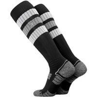 Evoshield Adult PRO-SRZ Striped Baseball and Softball Game Socks, Black