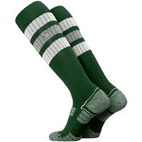 Evoshield Adult PRO-SRZ Striped Baseball and Softball Game Socks, Dark Green