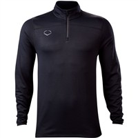 Evoshield Men's Lightweight 1/4-Zip Baseball Training Pullover, Black