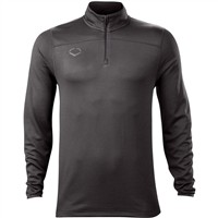 Evoshield Men's Lightweight 1/4-Zip Baseball Training Pullover, Charcoal