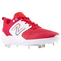 New Balance Mens Fresh Foam X 3000v6 Low Metal Baseball Cleats, Red/White