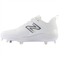 New Balance Men's Fresh Foam X 3000v6 Synthetic Low Metal Baseball Cleats, White/Grey