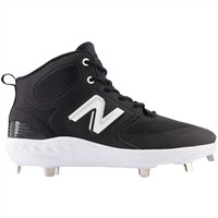 New Balance Men's Fresh Foam X 3000v6 Synthetic Mid Metal Baseball Cleats, White/White
