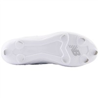 New Balance Men's Fresh Foam X 3000v6 Synthetic Mid Metal Baseball Cleats, White/White