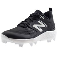 New Balance Men's Fresh Foam 3000v6 Low Molded Baseball Cleats, Black/White