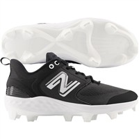 New Balance Men's Fresh Foam 3000v6 Low Molded Baseball Cleats, Black/White