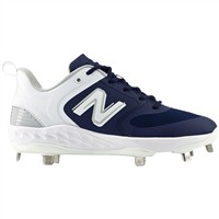 New Balance Women's Fresh Foam X Velo v3 Low Metal Fastpitch Softball Cleats, Navy/White