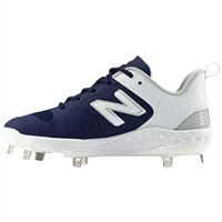 New Balance Women's Fresh Foam X Velo v3 Low Metal Fastpitch Softball Cleats, Navy/White