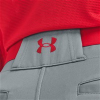 Under Armour Men's Utility Pro Piped Baseball Pant, Grey/Red