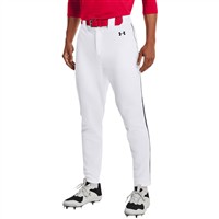 Under Armour Men's Utility Pro Piped Baseball Pant, White/Black