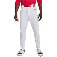 Under Armour Men's Utility Pro Piped Baseball Pant, White/Navy