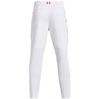 Under Armour Men's Utility Pro Piped Baseball Pant, White/Red