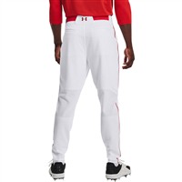 Under Armour Men's Utility Pro Piped Baseball Pant, White/Red