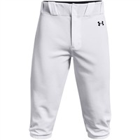 Under Armour Men's Utility Pro Knicker 21 Baseball Pant, White/Black