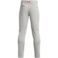 Under Armour Youth Utility Piped 21 Baseball Pant, Grey/Red
