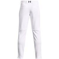 Under Armour Youth Utility Piped 21 Baseball Pant, White/Black