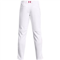 Under Armour Youth Utility Piped 21 Baseball Pant, White/Red