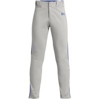 Under Armour Youth Utility Piped 21 Baseball Pant, Grey/Royal