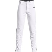Under Armour Youth Utility Piped 21 Baseball Pant, White/Navy