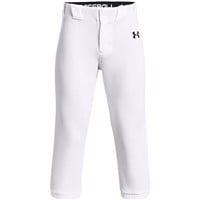 Under Armour Youth Utility Pro Knicker Baseball Pant, White/Black