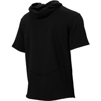 adidas Men's Icon Short Sleeve Hoodie, Black
