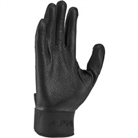 NIKE Adult Alpha Elite Batting Gloves, Black/Silver