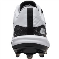 NIKE Men's Alpha Huarache Varsity 4 Low Metal Baseball Cleats, Black/White/Black
