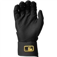 Franklin Adult MLB Powerstrap Infinite Series Batting Glove, Black/Gold