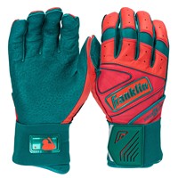 Franklin Adult MLB Powerstrap Infinite Series Batting Glove, Coral