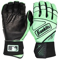 Franklin Adult MLB Powerstrap Infinite Series Batting Glove, Light Green