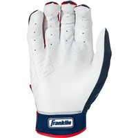 Franklin Adult MLB Powerstrap USA HI-LITE Batting Glove, Navy