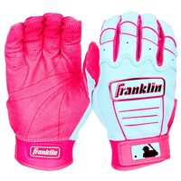 Franklin Adult MLB CFX Pro HI-LITE Batting Glove, Pink/Blue