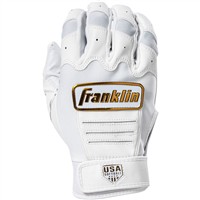 Franklin Womens USA Softball CFX Fastpitch Batting Glove, White/Gold