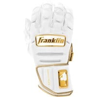 Franklin Adult MLB CFX PRT Protective Batting Glove, White/Gold