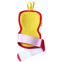 Franklin Adult MLB PRT Series Handguard LG Hand Guard, Yellow/Red