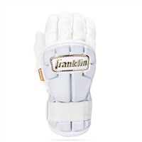 Franklin Adult MLB PRT Series Handguard LG Hand Guard, White/Gold