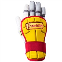 Franklin Adult MLB PRT Series Handguard LG Hand Guard, Yellow/Red