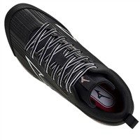 Mizuno Women's Sweep 6 Mid Fastpitch Softball Metal Cleat, Black/White