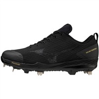 Mizuno Men's Dominant 4 Low Metal Baseball Cleat, Black/White