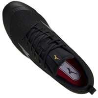 Mizuno Men's Dominant 4 Low Metal Baseball Cleat, Black/White