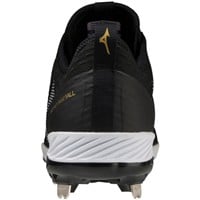 Mizuno Men's Dominant 4 Low Metal Baseball Cleat, Black/White