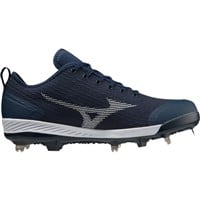 Mizuno Men's Dominant 4 Low Metal Baseball Cleat, Black/White