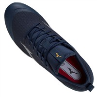 Mizuno Men's Dominant 4 Low Metal Baseball Cleat, Black/White