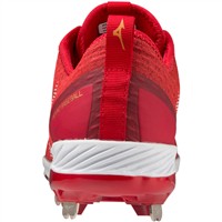 Mizuno Men's Dominant 4 Low Metal Baseball Cleat, Black/White