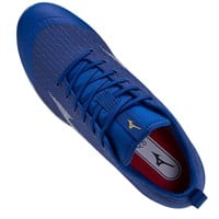 Mizuno Men's Dominant 4 Low Metal Baseball Cleat, Black/White