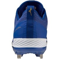 Mizuno Men's Dominant 4 Low Metal Baseball Cleat, Black/White