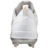 Mizuno Men's Dominant 4 Low Metal Baseball Cleat, Black/White