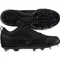 Mizuno Men's Dominant 4 Low Metal Baseball Cleat, Black/White